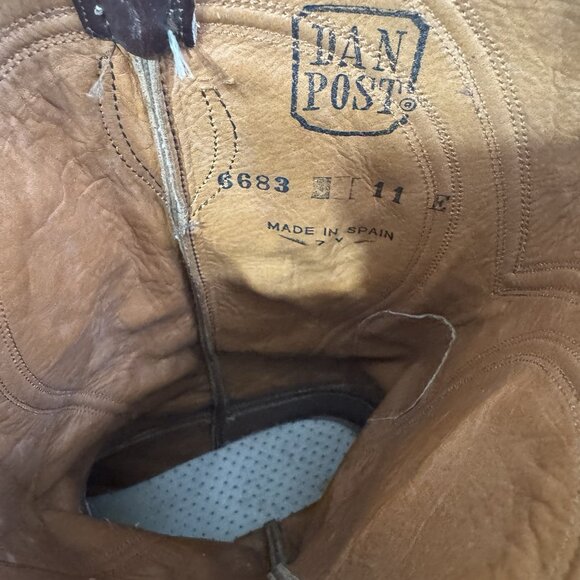 Dan Post Cordovan 6683 11E Boot Dark Cherry Leather Cowboy Western Boot SPAIN 11 - Picture 6 of 14